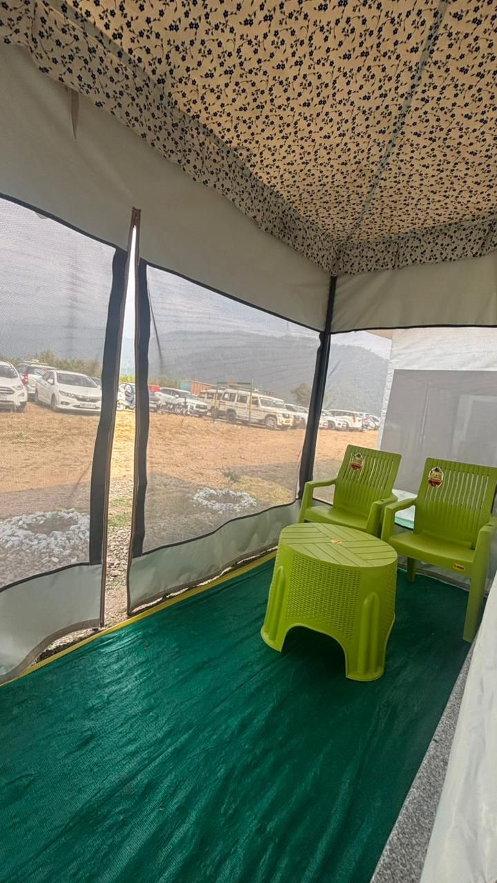 Swiss camp seating area
