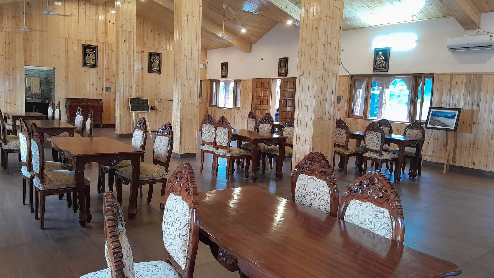Swiss camp interior